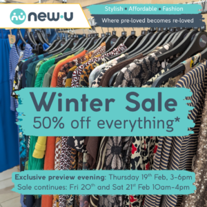 Winter Sale – 50% off Pre-loved clothing